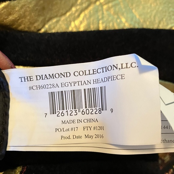 Egyptian Pharaoh King Tut Queen Nefertiti Cleopatra Halloween Costume Headpiece - Picture 7 of 7